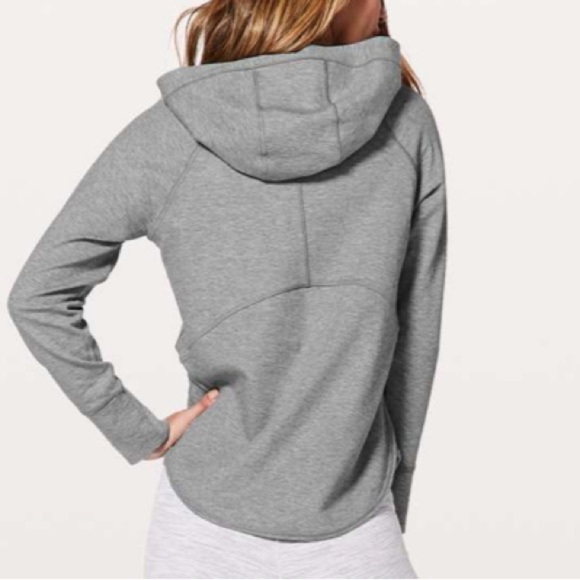 Lululemon Time Out Hoodie Heathered Bleached Coral / Heathered Medium Grey 6 - Picture 3 of 9